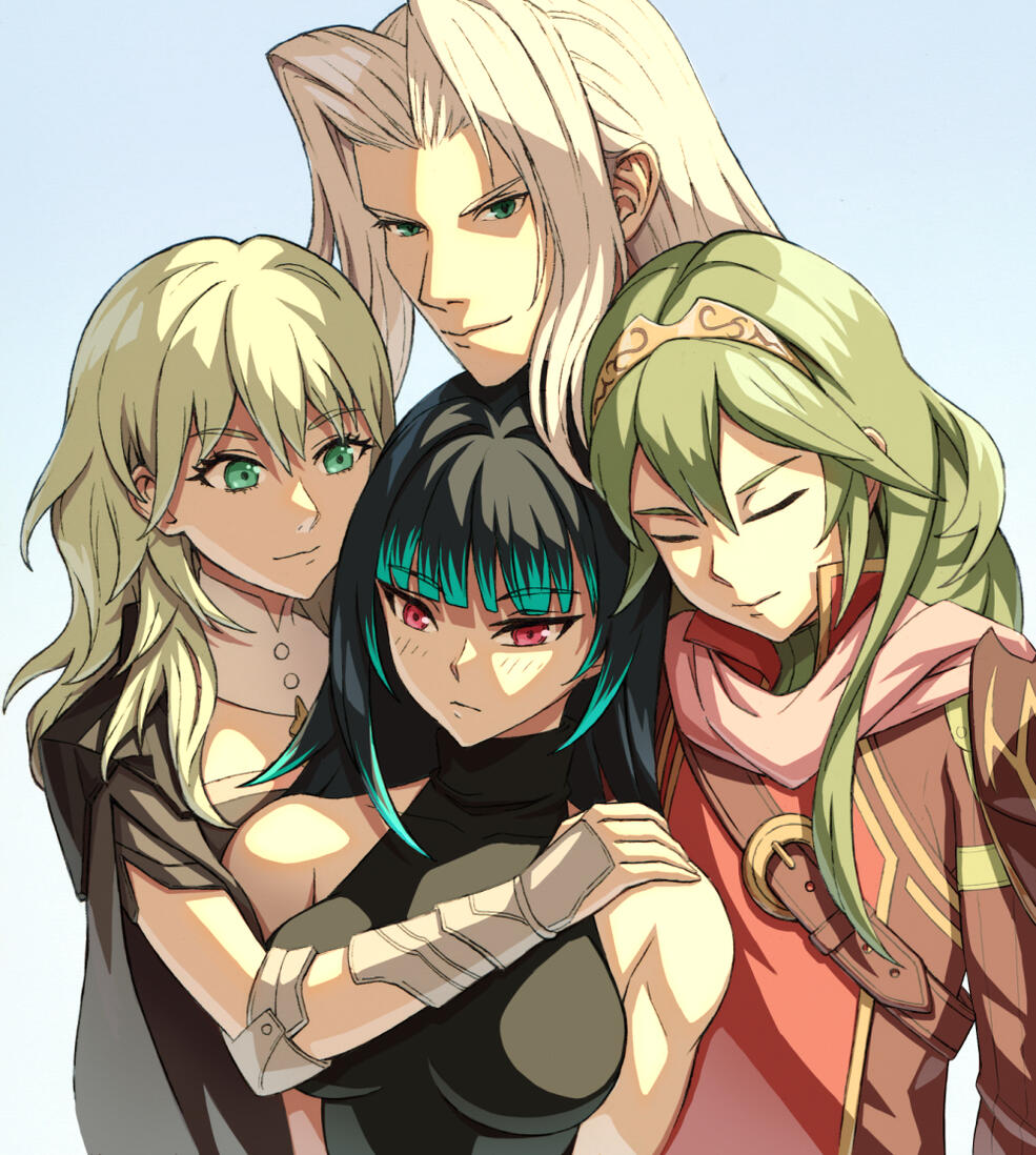 Clean colored line art